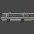 Old Rusty Bus With Open Door And Visible Interior Seats White Body And Worn Exterior
