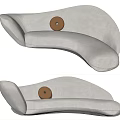 Modern shaped sofa 3d model
