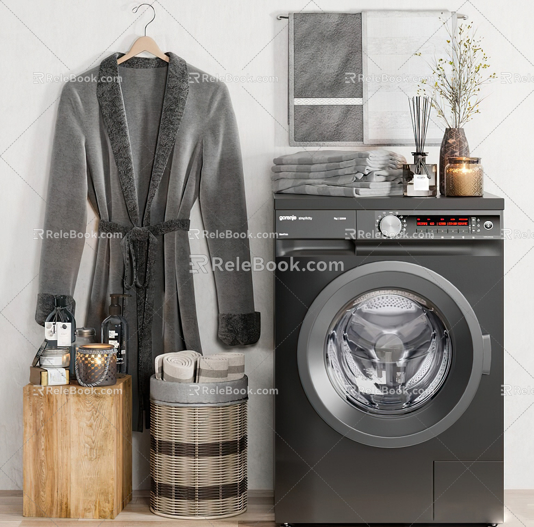 Modern washing machine 3d model