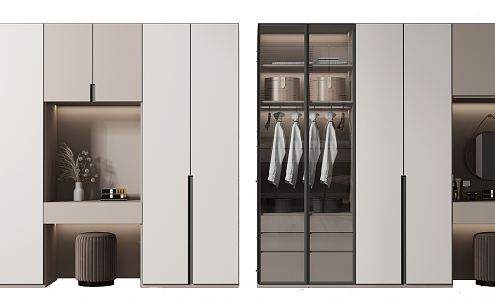 Modern wardrobe 3d model