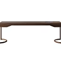 Modern Wooden Desk With Metal Legs For Home Office Minimalist Design