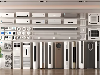 Air Conditioning Central Air Conditioning Vertical Air Conditioning Air Conditioning External Air Conditioning Hanging Air Conditioning Air Conditioning Air Outlet 3d model
