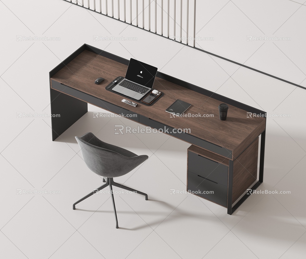 modern desk chair 3d model