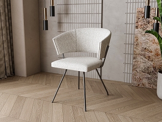 Jane European Dining Chair 3d model