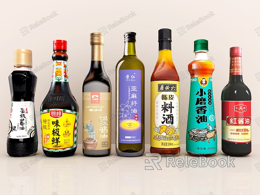 Seasoning combination seasoning bottle old soy sauce oyster sauce mature vinegar sesame oil seasoning kitchen supplies soy sauce sesame oil model