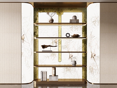 New Chinese-style Display Cabinet Decorative Cabinet model