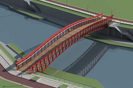 The Modern Bridge 3d model