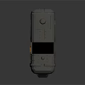 Futuristic Gray Train Model With Orange Stripes And Number 03 Streamlined Design