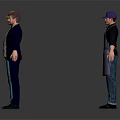Group of Multiple Men in Different Clothing Styles Standing Against White Background