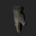 Tactical Green And Brown Gloves With Fabric Synthetic Material And Protective Palm Padding