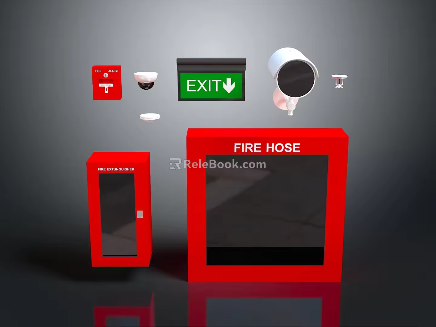 Fire alarm box independent type alarm series type alarm network type alarm 3d model