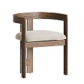 Modern Wooden Dining Table Set With Six Upholstered Chairs And Sturdy Frame