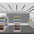 Black Toob New Retail Dessert Shop with Shelves of Various Desserts Snacks and Beverages
