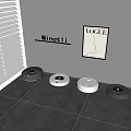 Multiple Minotli Brand Robotic Vacuum Cleaners In VOGUE Poster Background Room