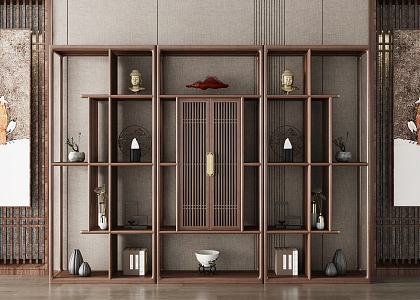 New Chinese Antique Rack 3d model