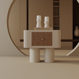 Modern Bedside Cabinet 3d model