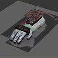 Robotic Arm Device With Control Box And Finger Like Structure In Black White Design 3d model
