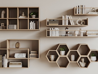 Wall Shelf Bookshelf 3d model