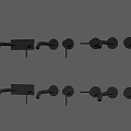 Contemporary Metal Wall Mounted Hooks And Handles In Modern Design Styles