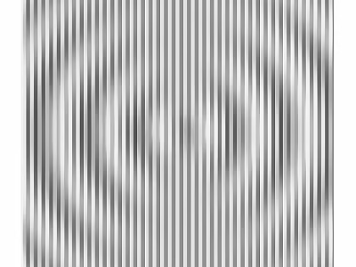 Abstract Black And White Pattern With Vertical Stripes And Concentric Circles 3d model