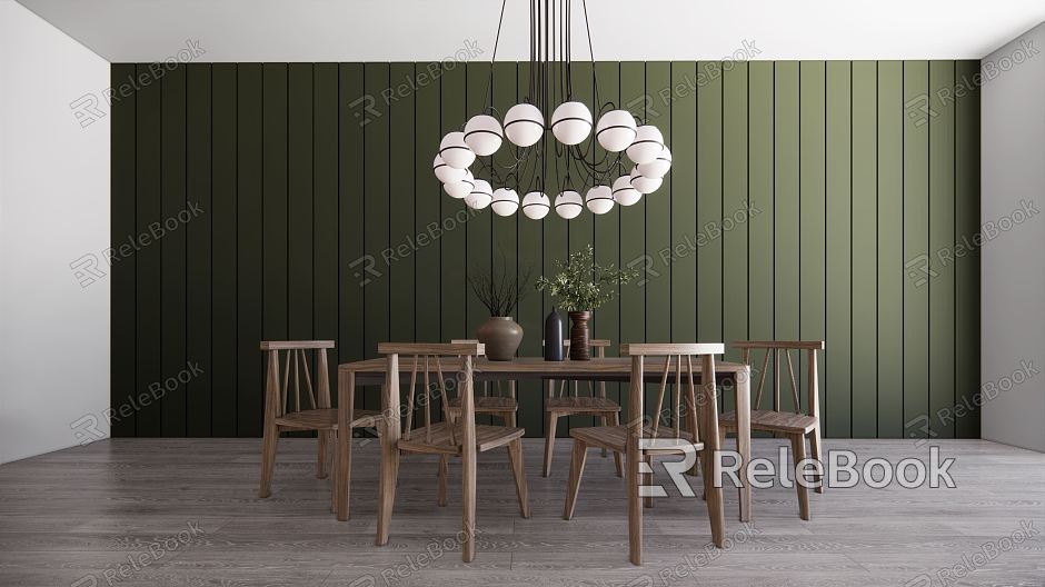 Modern Dining Table and Chair Combination Dining Table and Chair model