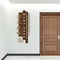 Modern Tea Room With White Walls Brown Wooden Cabinets Water Dispenser And Light Tiled Floor