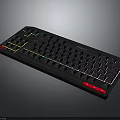 Sleek Black RGB Backlit Keyboard With Colorful LED Lights For Gaming And Office Use