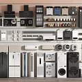 Various Modern Household Appliances For Home Use Including Refrigerators Washers And Microwaves