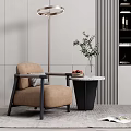 Modern Single Sofa Single Sofa Corner Combination 3d model