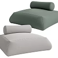 Modern Single Sofa Lazy Sofa 3d model