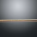 Natural Light Colored Bamboo Stick Displayed On Dark Background With Reflection 3d model