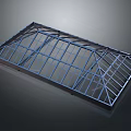 Durable Steel Frame Structure For Industrial Construction Equipment Systems Components 3d model