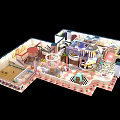 Colorful Kids Playground Design With Slides Activity Areas And Interactive Play Structures