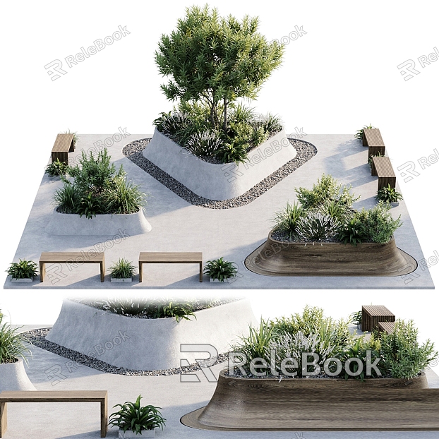 Garden landscape model