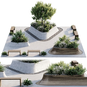 Garden landscape 3d model