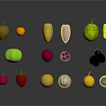 Vibrant Assorted Fresh Fruits Collection With Whole And Sliced Varieties On Dark Background