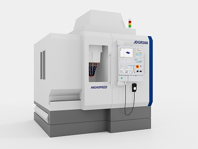 Modern CNC machine tool equipment 3d model