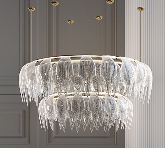 Modern Crystal Chandelier Large Crystal Chandelier 3d model