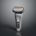 Modern Electric Shaver Design With Sleek Metal Body And Precision Shaving Head