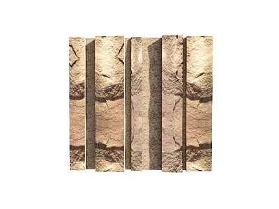 Natural Stone Wall Panels With Textured Rustic Surface For Interior Decorative Use 3d model