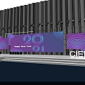 Vibrant New Year Event Stage With Purple Lighting And CIE Elements