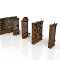 Traditional Wooden Bookshelves Furniture Various Designs With Books For Home Interior