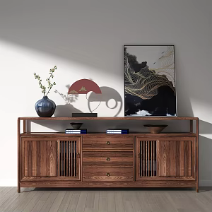 New Chinese TV Cabinet 3d model
