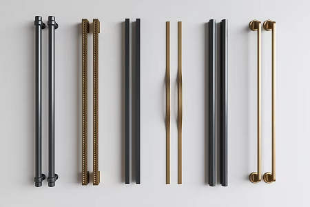 Modern handle cabinet door handle door handle door handle glass door handle door handle long handle 3d model