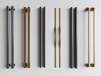 Modern handle cabinet door handle door handle door handle glass door handle door handle long handle 3d model