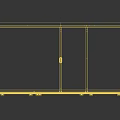 Black Modern Sideboard With Cabinet Doors Drawers And Metal Handles Legs