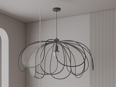 Modern chandelier 3d model