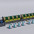 Industrial Production Line Equipment With Multiple Green White Control Units