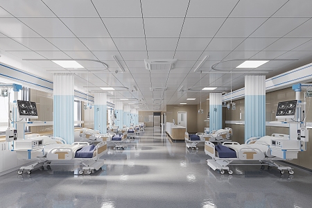 Hospital ICU 3d model