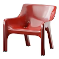 Modern Leisure Chairs in Red Yellow Black with Sleek Design and Ergonomic Armrests